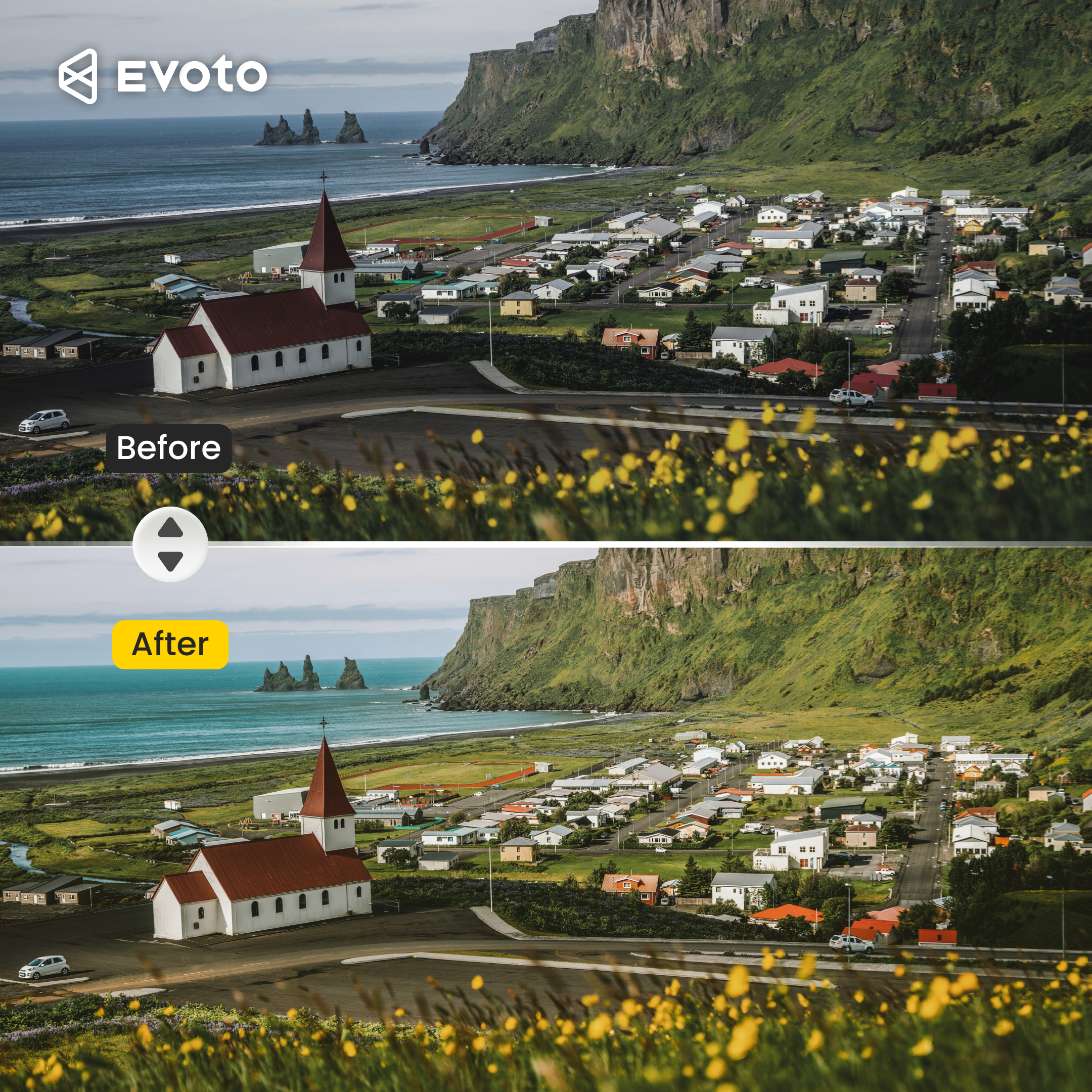 Backlit Mood 프리셋 Before/After